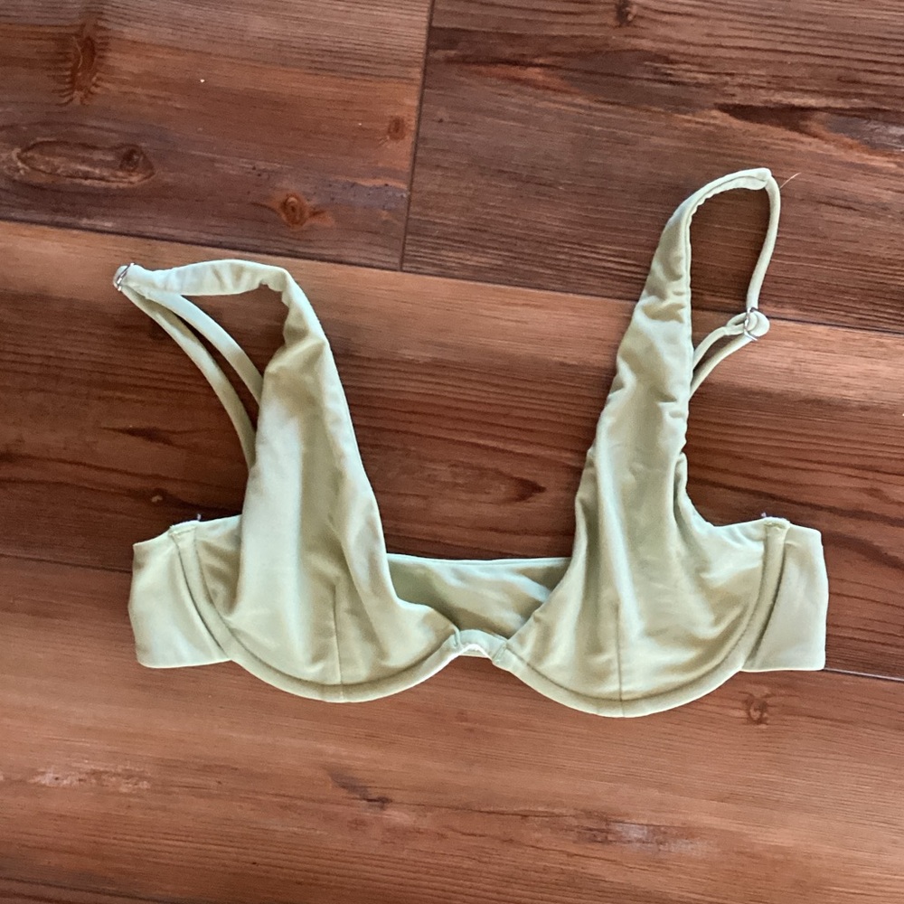 Mikoh Light Green Bikini Top